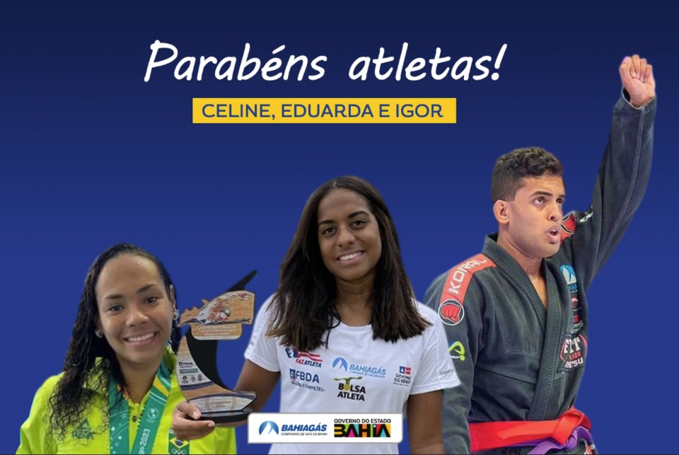 Com o patrocínio da Bahiagás, atletas baianos ganham destaque